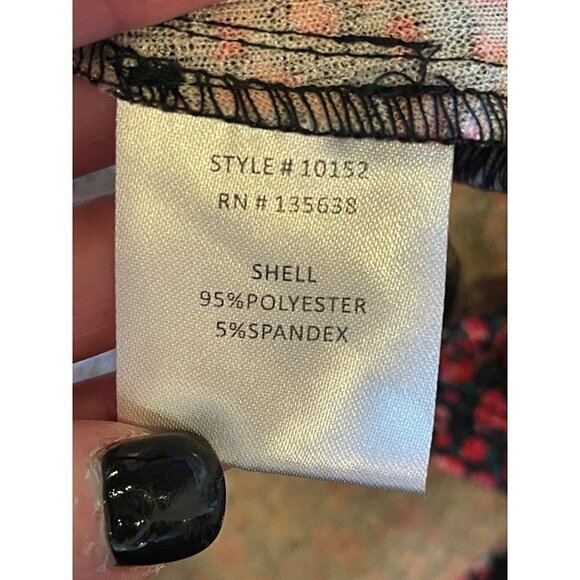 Hutch Anthropologie Pink Ditsy Floral Print V Neck Fit And Flare‎ Dress Size OX - Picture 9 of 11